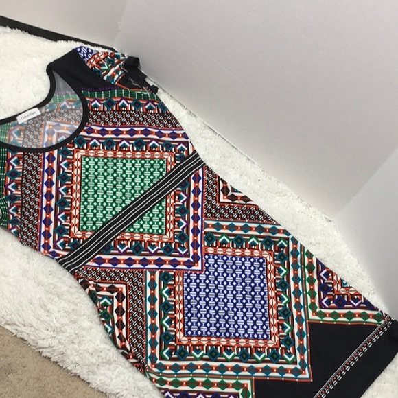 Calvin Klein multi color pull on dress - Picture 6 of 7